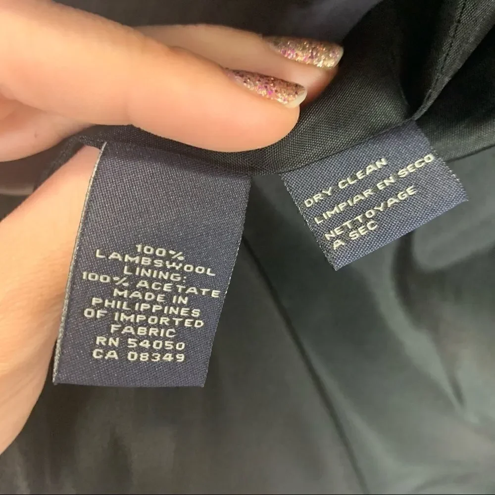 💕Anne Klein lambs wool coat size 10